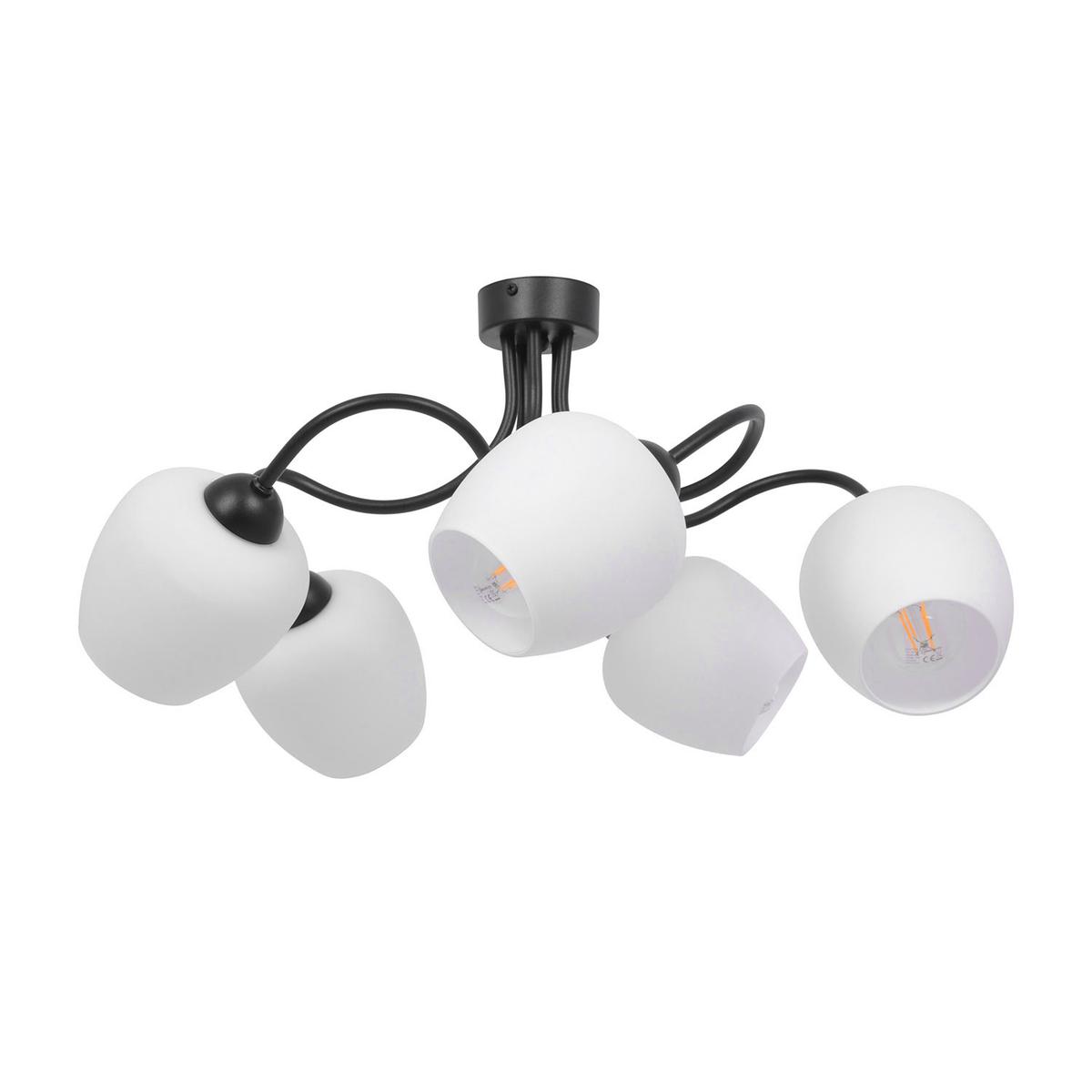 Lampa sufitowa K-5186 BELLA 60x28x60 cm do salonu lub pokoju czarny/biały