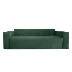 Kanapa rozkładana Verona 248x52x93 cm wersalka z funkcją spania i pojemnikiem sprężyny bonell sztruks butelkowa zieleń do salonu - Miniaturka zdjęcia nr 10