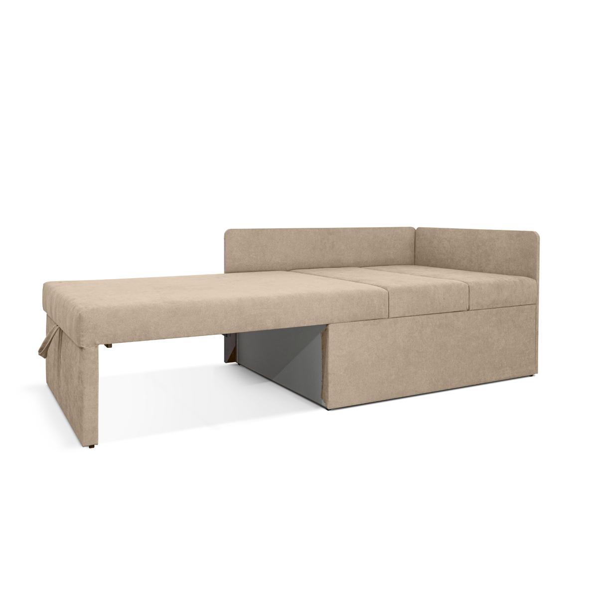 Sofa rozkładana dziecięca Viluś 108x81x78 cm narożnik jednoosobowy do pokoju z funkcją spania i przechowywania dla dzieci beżowy nr. 10