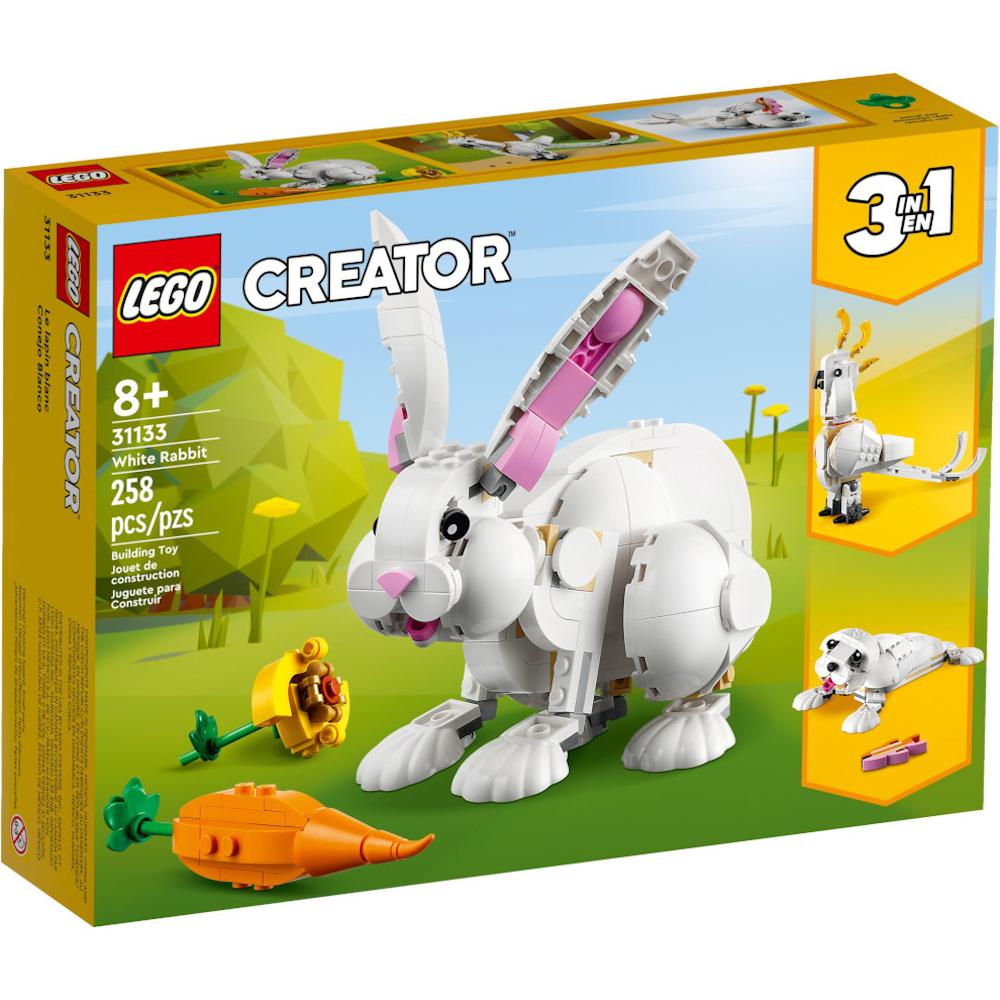 LEGO CREATOR DUŻY ZESTAW KLOCKÓW 3w1 BIAŁY KRÓLIK 31133