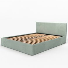 Łóżko tapicerowane do sypialni 180x200x88 cm podwójne z pojemnikiem basic miętowe  - Miniaturka zdjęcia nr 13