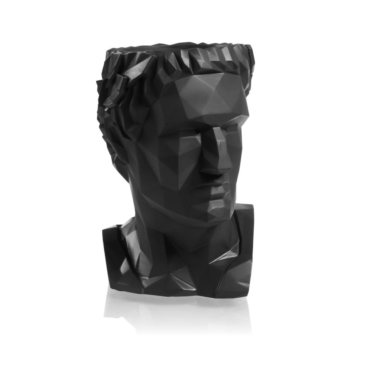 Donica Cezar Low-Poly Black Matt Poli 10 cm nr. 3