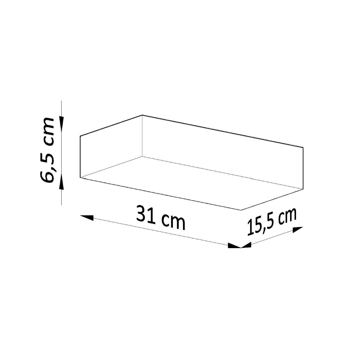 Kinkiet ceramiczny TAUGAN 6.5x15.5x31cm nowoczesny G9 do salonu nr. 4