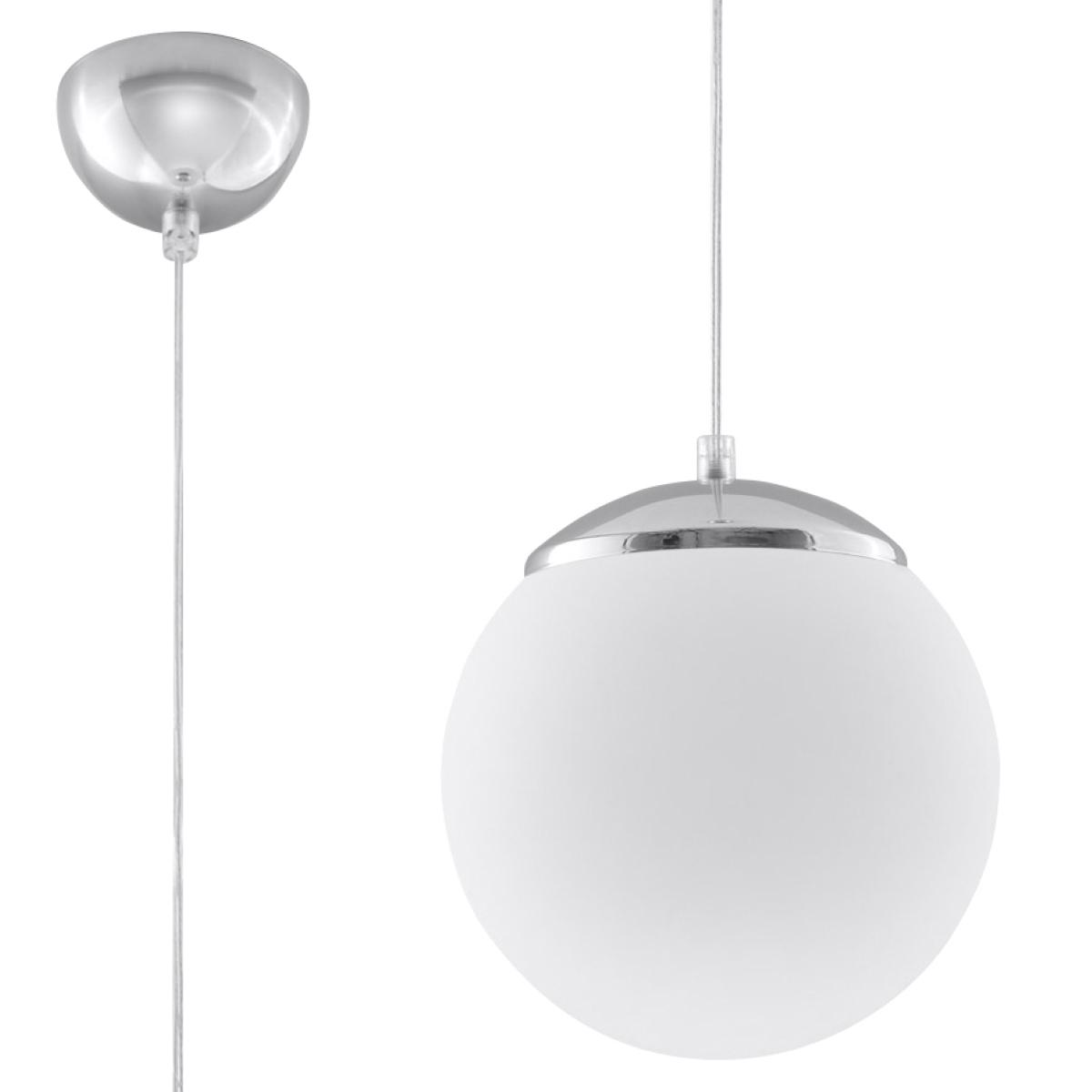 Lampa wisząca UGO 20 chrom 110x20x20cm nowoczesna E27 do salonu