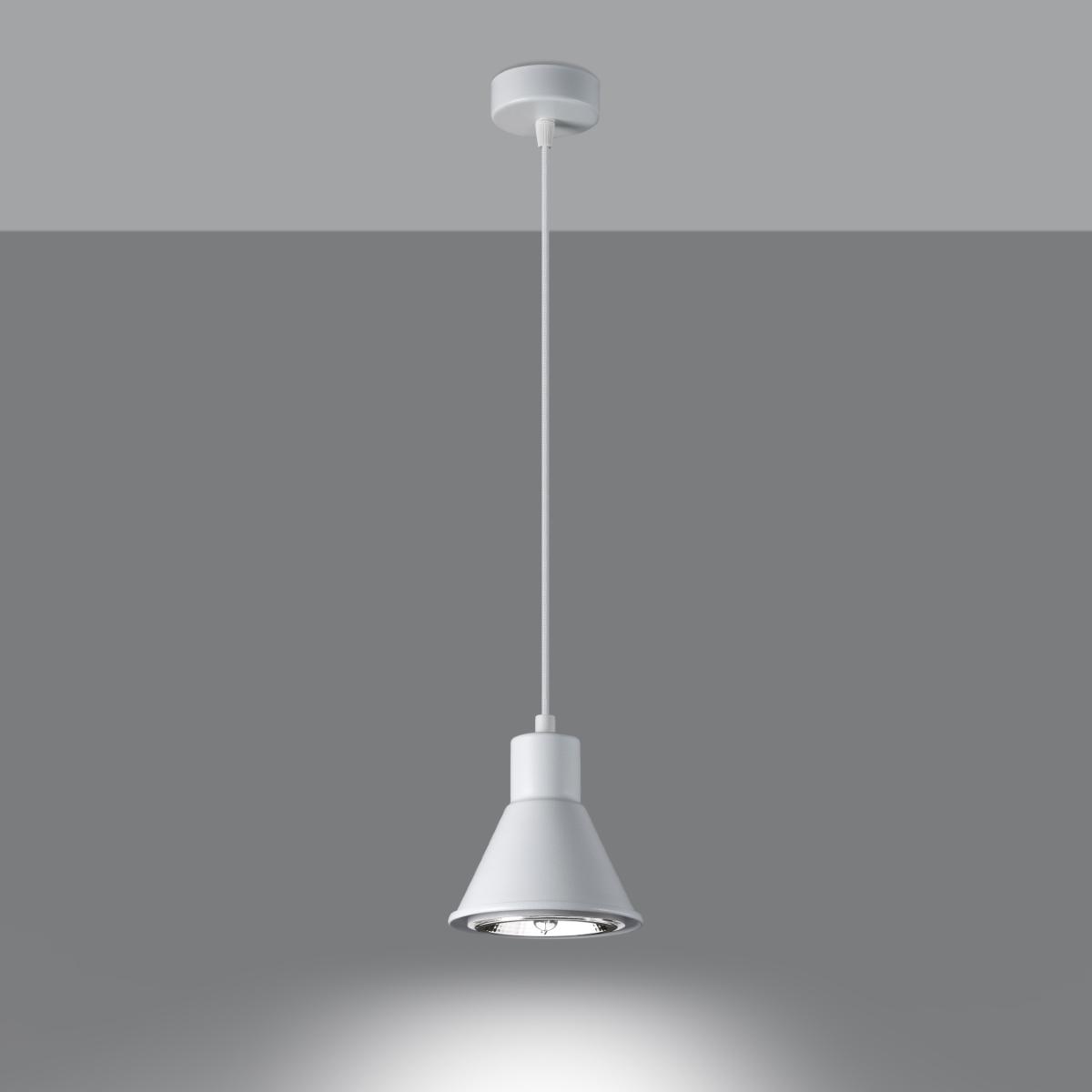 Lampa wisząca TAZILA 1 biała 120x14x14cm nowoczesna ES111 do salonu nr. 3