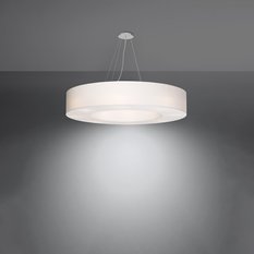 Żyrandol SATURNO 112x90x90cm biała lampa wisząca E27 do salonu - Miniaturka zdjęcia nr 3