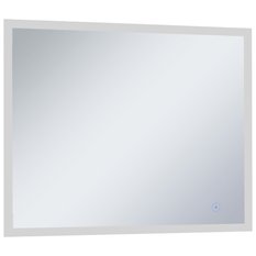  Lustro 80x60 cm do sypialnia łazienki z LED i czujnikiem dotykowym srebrny  - Miniaturka zdjęcia nr 3