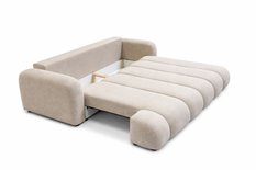 Kanapa rozkładana trzyosobowa Mediolan 250x112x90 cm LOOP sofa z funkcją spania beżowa - Miniaturka zdjęcia nr 7