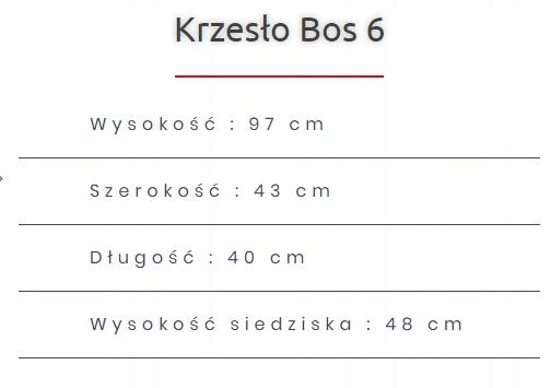 Krzesło BOS 6 40x43x97 cm z drewna litego do jadalni brązowy z beżowym siedzeniem nr. 3