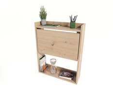 Biurko 70 cm do pokoju biura gabinetu składane dąb artisan  - Miniaturka zdjęcia nr 2