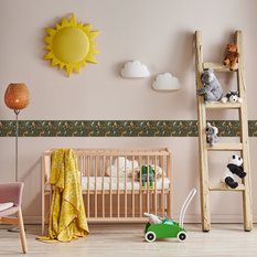 Samoprzylepny Pasek Ozdobny Dla Dzieci Leśne ZWIERZĘTA Liście Styl Boho - Miniaturka zdjęcia nr 3