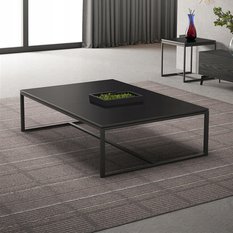 Stół 120 cm do salonu sypialni nowoczesny loft prostokątny czarny  - Miniaturka zdjęcia nr 5