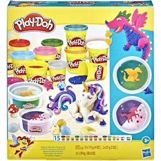 PLAY-DOH CIASTOLINA ZESTAW MAGICZNY BLASK - SMOK I JEDNOROŻEC HASBRO F3612 - Miniaturka zdjęcia nr 1