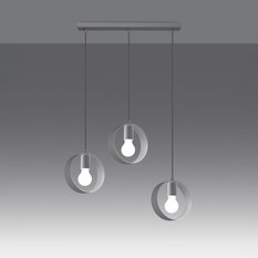 Lampa wisząca TITRAN 3 biała 110x5x56cm nowoczesna E27 do salonu - Miniaturka zdjęcia nr 3