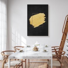 Obraz Do Salonu Abstrakcja Złoty Wzór Styl Glamour Dekoracja 80x120cm - Miniaturka zdjęcia nr 4