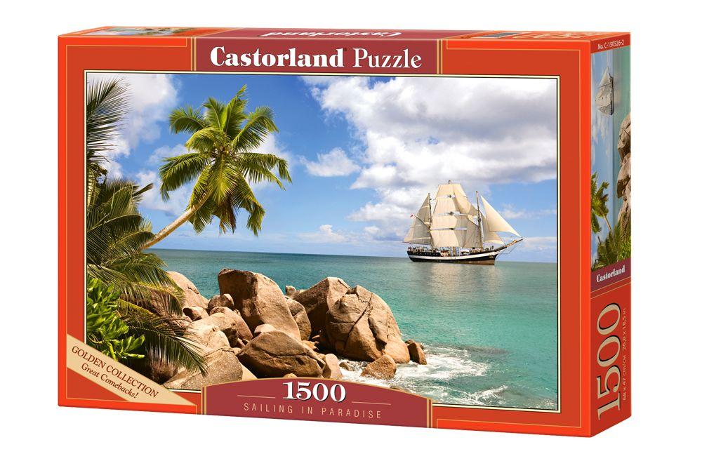 CASTORLAND Puzzle układanka 1500 elementów Sailing in Paradise - Żeglowanie w raju 68x47cm nr. 3