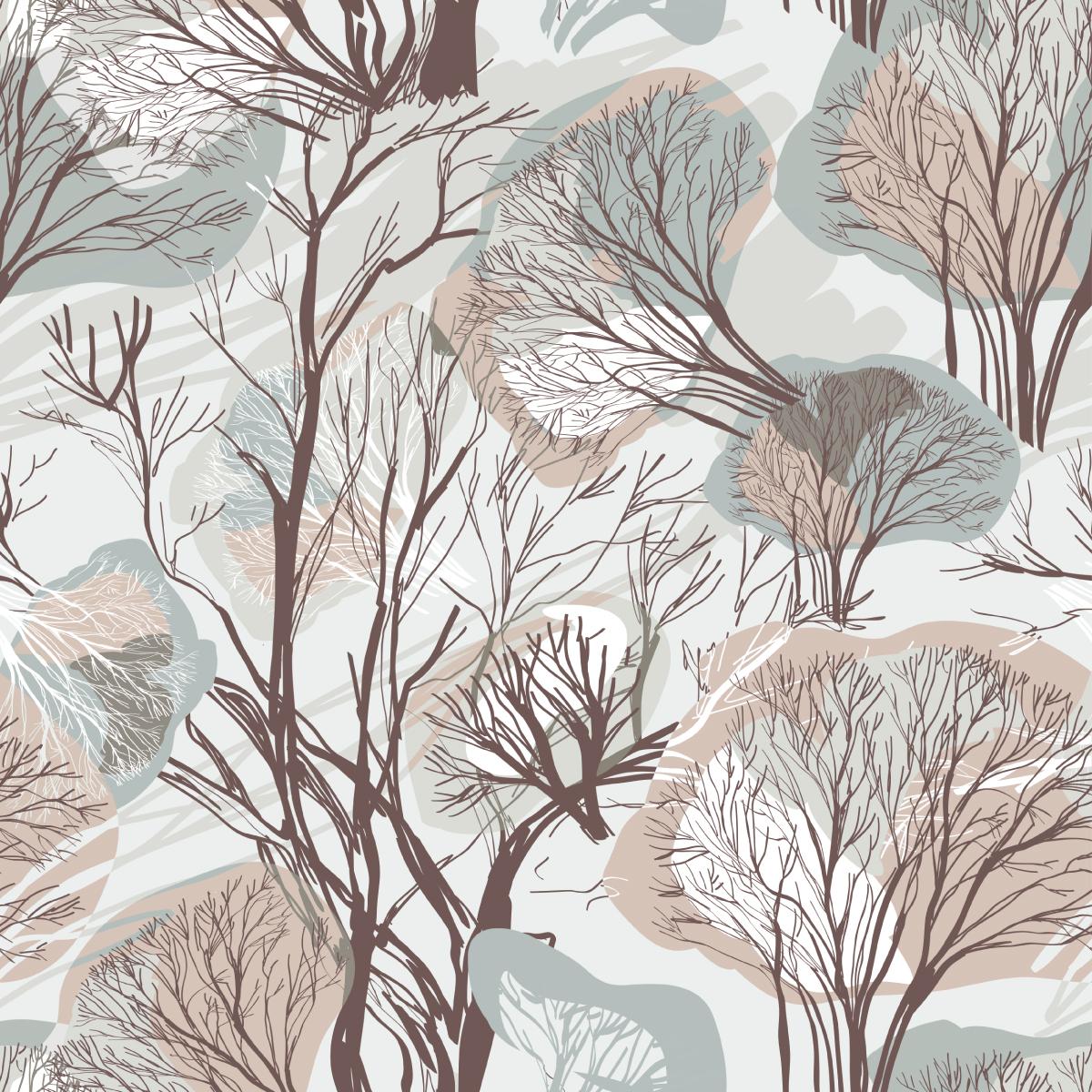Tapeta Do Salonu Jesienne DRZEWA Las Natura Ozdoba 53x1000  nr. 6