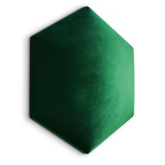 Panele tapicerowane 26x30 hexagon magic velvet butelkowa zieleń - Miniaturka zdjęcia nr 1