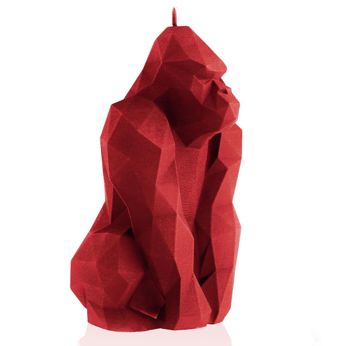 Świeca Gorilla Low-Poly Red