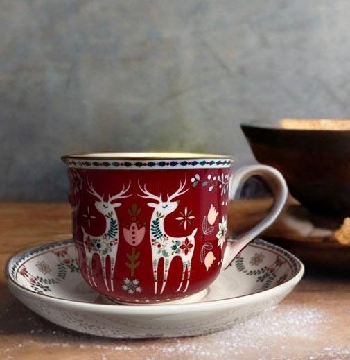 Filiżanka 400 ml XL motyw świąteczny z pudełkiem kolorowa do jadalni nr. 3