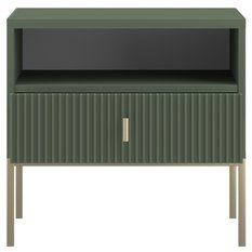 Szafka nocna Maggiore 53,9 cm do sypialni smoke green złoty - Miniaturka zdjęcia nr 5