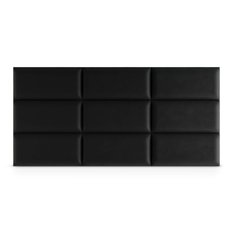 Panele tapicerowane 60x30 na ścianę magic velvet czarny - Miniaturka zdjęcia nr 4