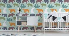 Tapeta Dla Dzieci Kolorowe NIEDŹWIADKI Polarne  - Miniaturka zdjęcia nr 7