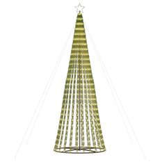 Stożkowa choinka z lampek, 688 ciepłych białych LED, 300 cm - Miniaturka zdjęcia nr 1