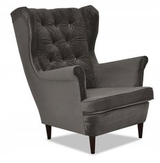 Fotel Uszak BARWY ZIEMI ciemny grafit BIBLIOTEKA - Miniaturka zdjęcia nr 2