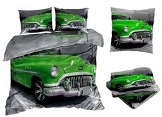 Pościel satyna bawełniana 160x200cm OLDSMOBILE z prześcieradłem 3D - Miniaturka zdjęcia nr 1