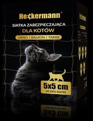 Zestaw Siatka na balkon dla kotów Heckermann 5x3m + Klej do siatki na balkon dla kotów - Miniaturka zdjęcia nr 14