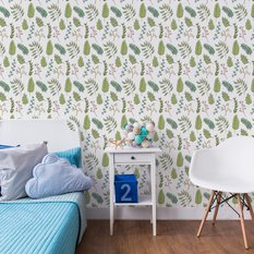 Tapeta Do Pokoju Dziecięcego Zielone LIŚCIE Natura 53x1000  - Miniaturka zdjęcia nr 3