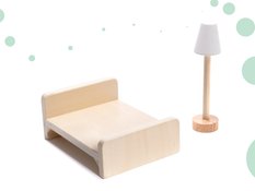 Domek dla lalek drewniany LULILO FLORO boho LED 78cm - Miniaturka zdjęcia nr 10