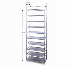 Szafa 60 cm do sypialni przedpokoju garderoba tekstylna półki regał - Miniaturka zdjęcia nr 7