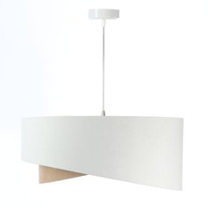 Lampa wisząca asymetryczna biało-beżowo złota do salonu sypialni biura  - Miniaturka zdjęcia nr 4