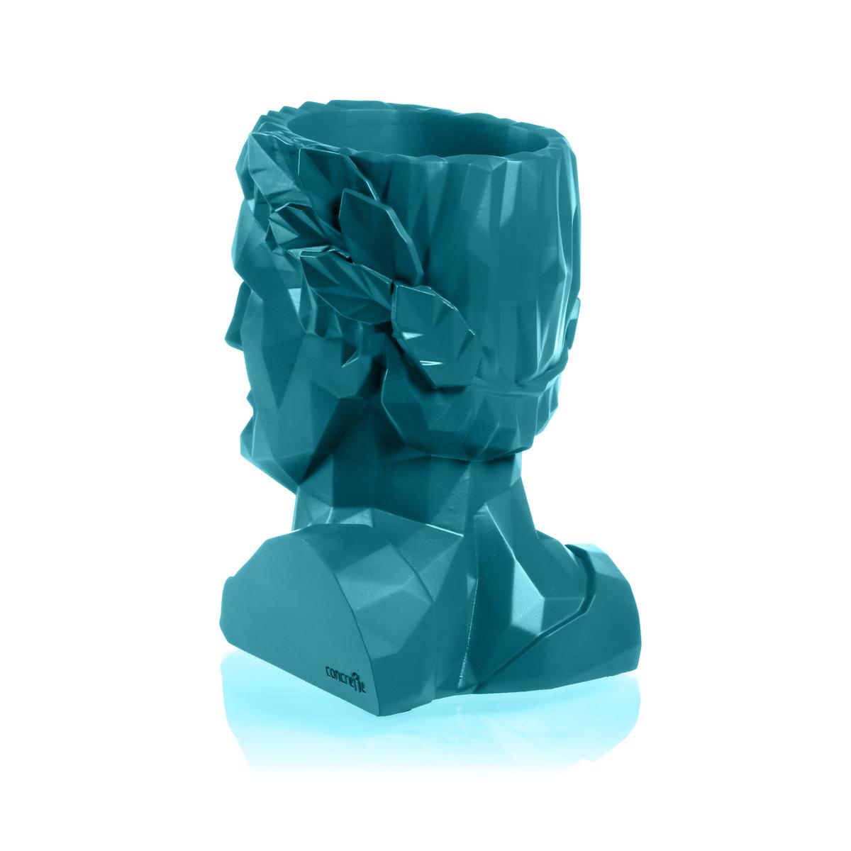 Donica Cezar Low-Poly Dark Turquoise Poli 10 cm nr. 3