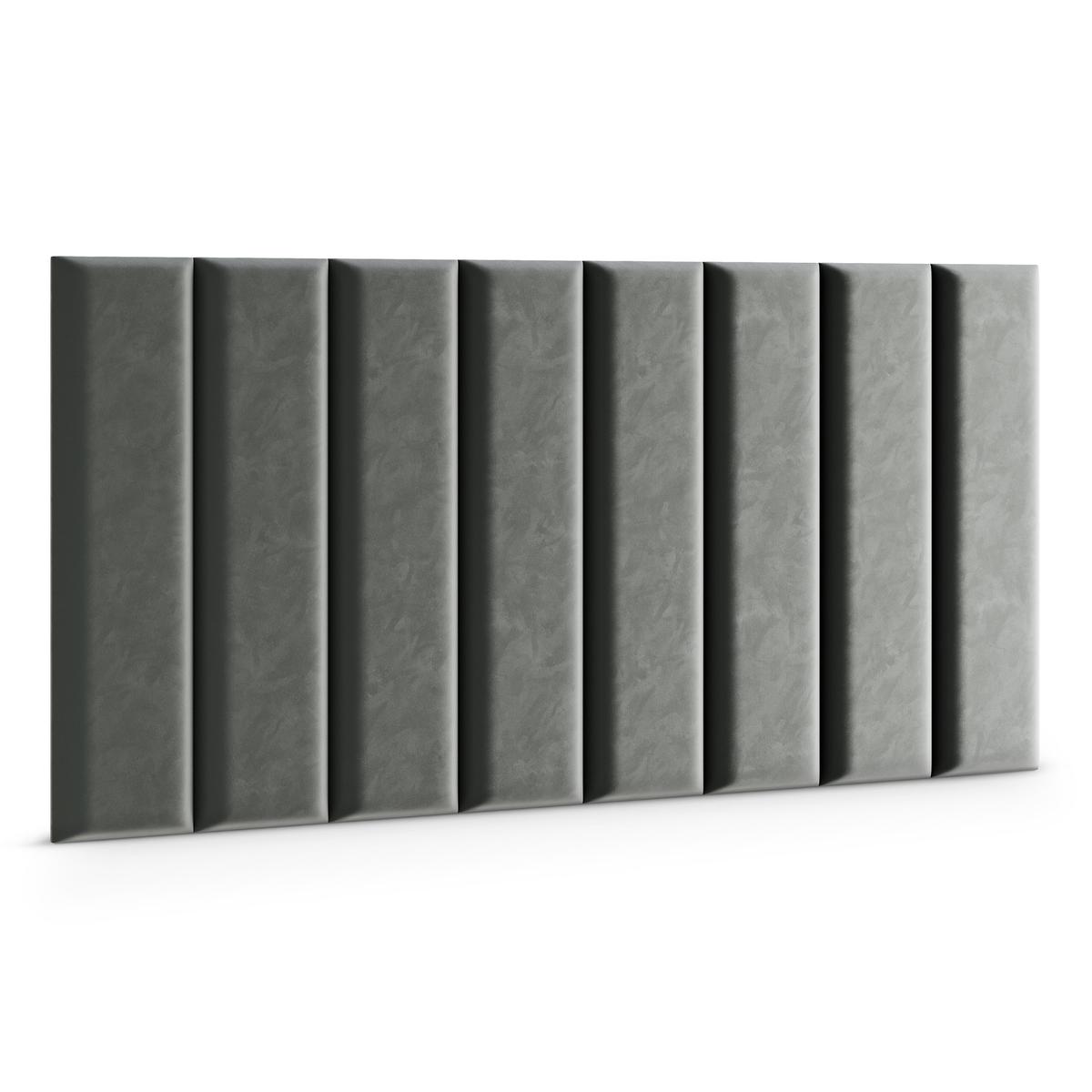 Panele tapicerowane 60x15 cm na ścianę magic velvet szary nr. 3