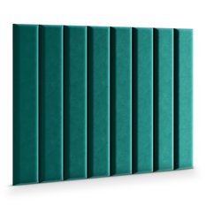 Panele tapicerowane 100x20 cm na ścianę magic velvet turkusowy - Miniaturka zdjęcia nr 1