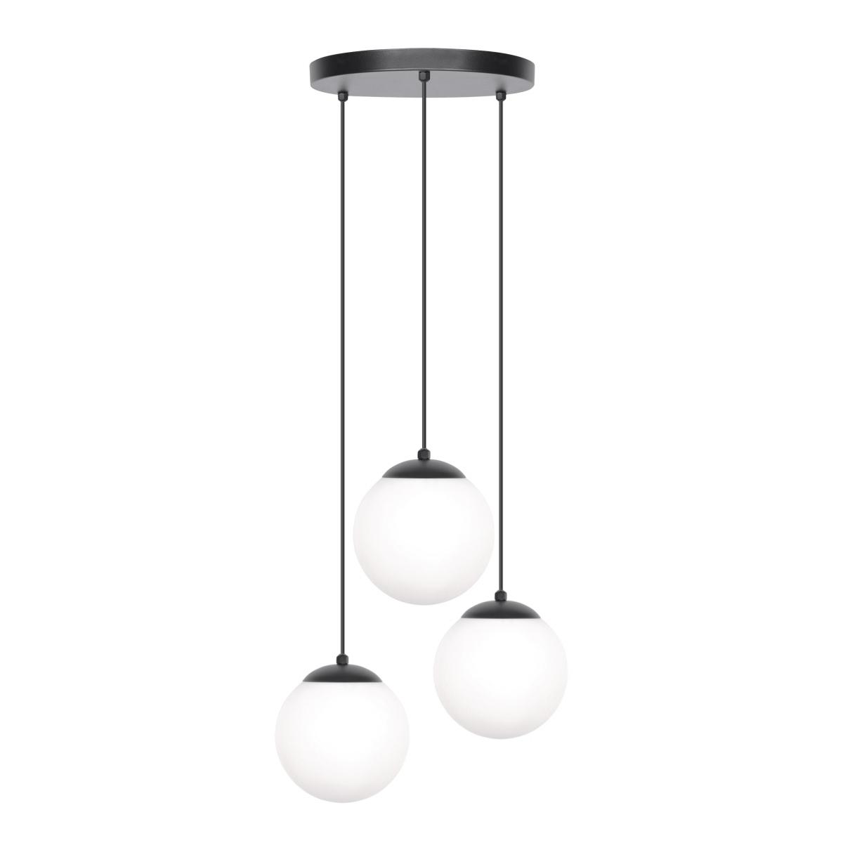 Lampa wisząca K-4746 CAMINA 30x100x30 cm do salonu lub pokoju czarny/biały matowy