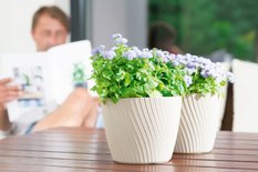 Doniczka okrągła Mika 23 + podstawka - Miniaturka zdjęcia nr 6