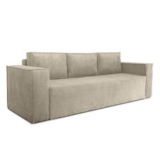 Kanapa z funkcją spania Verona 248x96x93 cm wraz z pojemnikiem, sprężyny bonell sztruks beżowy do salonu - Miniaturka zdjęcia nr 2