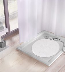 Mata bezpieczeństwa pod prysznic Arosa 55 cm okrągła Kleine Wolke biały  - Miniaturka zdjęcia nr 4