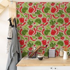 Tapeta warzywa papryka chili przyprawy do kuchni - Miniaturka zdjęcia nr 5