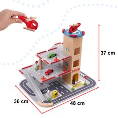 Parking Lulilo Benino garaż dla dziecka drewniany - Miniaturka zdjęcia nr 2