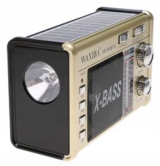 Radio przenośne  18 x 11 x 8 cm z funkcją bluetooth    z latarką  ładowany solarnie - Miniaturka zdjęcia nr 2