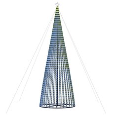 Stożkowa choinka z lampek, 1544 niebieskich LED, 500 cm - Miniaturka zdjęcia nr 1