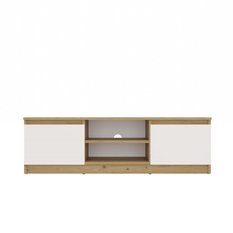 Szafka RTV Malwa 36x120x40 cm do salonu dąb artisan biel  - Miniaturka zdjęcia nr 5