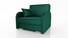 Sofa Gold 98x100x90 z funkcją spania cm do salonu rozkładana monolith ciemnozielony - Miniaturka zdjęcia nr 1