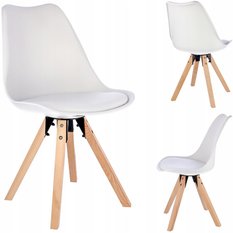 Krzesło do salonu jadalni RIO białe