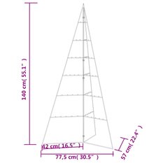  Metalowa choinka świąteczna, do dekoracji, czarna, 140 cm - Miniaturka zdjęcia nr 7